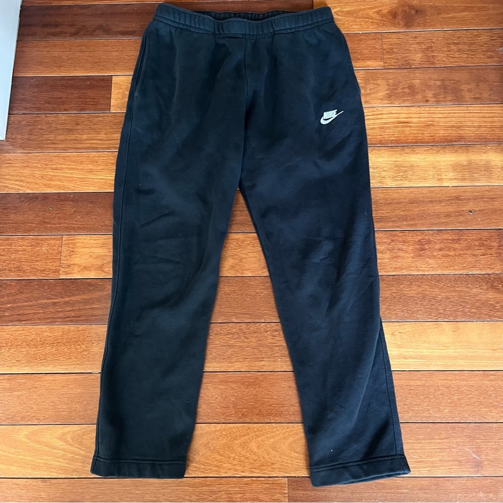 Nike Black Sportswear Club Fleece Pants Sz Large